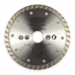 Diamanttrennscheibe 125x2,1x22,2mm Turbo Granit Beton Stein Trennscheibe