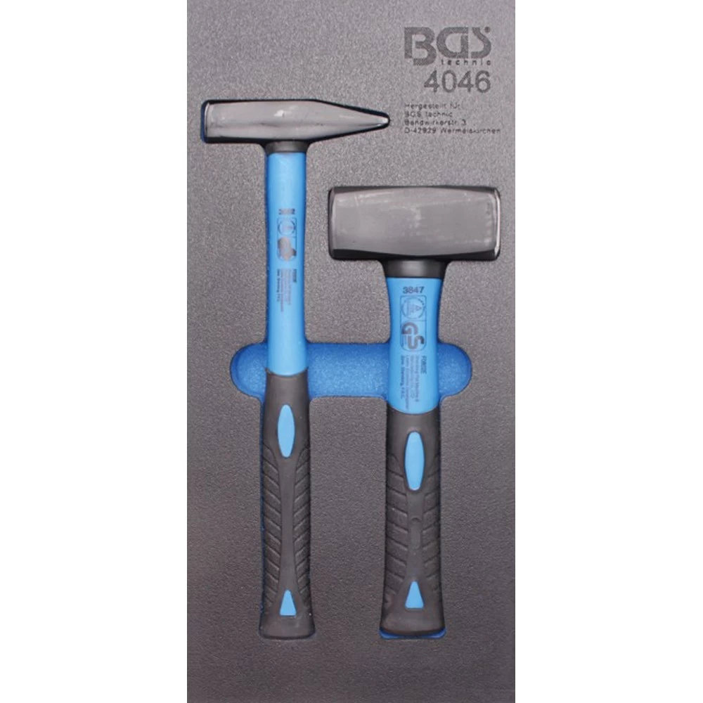 BGS Werkstattwageneinlage 1/3 Mit Fäustel- Und Schlosserhammer-Satz 3 BGS Werkstattwageneinlage 1/3 Mit Fäustel- Und Schlosserhammer-Satz