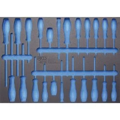 BGS Werkstattwageneinlage 3/3 Leer Für Schraubendreher-Satz 23-teilig