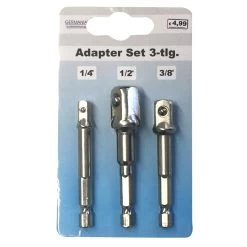 GERMANIA Stecknuss Adaptersatz 3-teilig