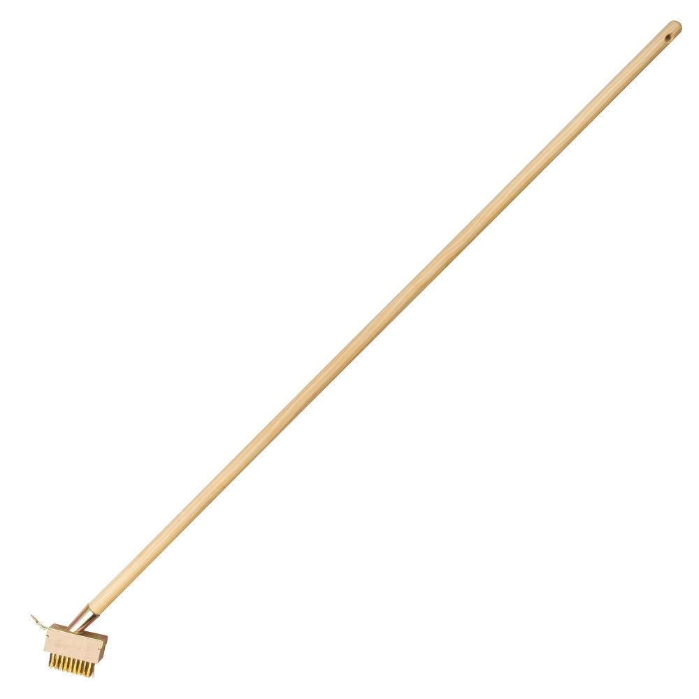 Fugenbürste Mit Stahlkratzer, Metallborsten Und Holzstiel 3 Fugenbürste Mit Stahlkratzer, Metallborsten Und Holzstiel – Bild 2