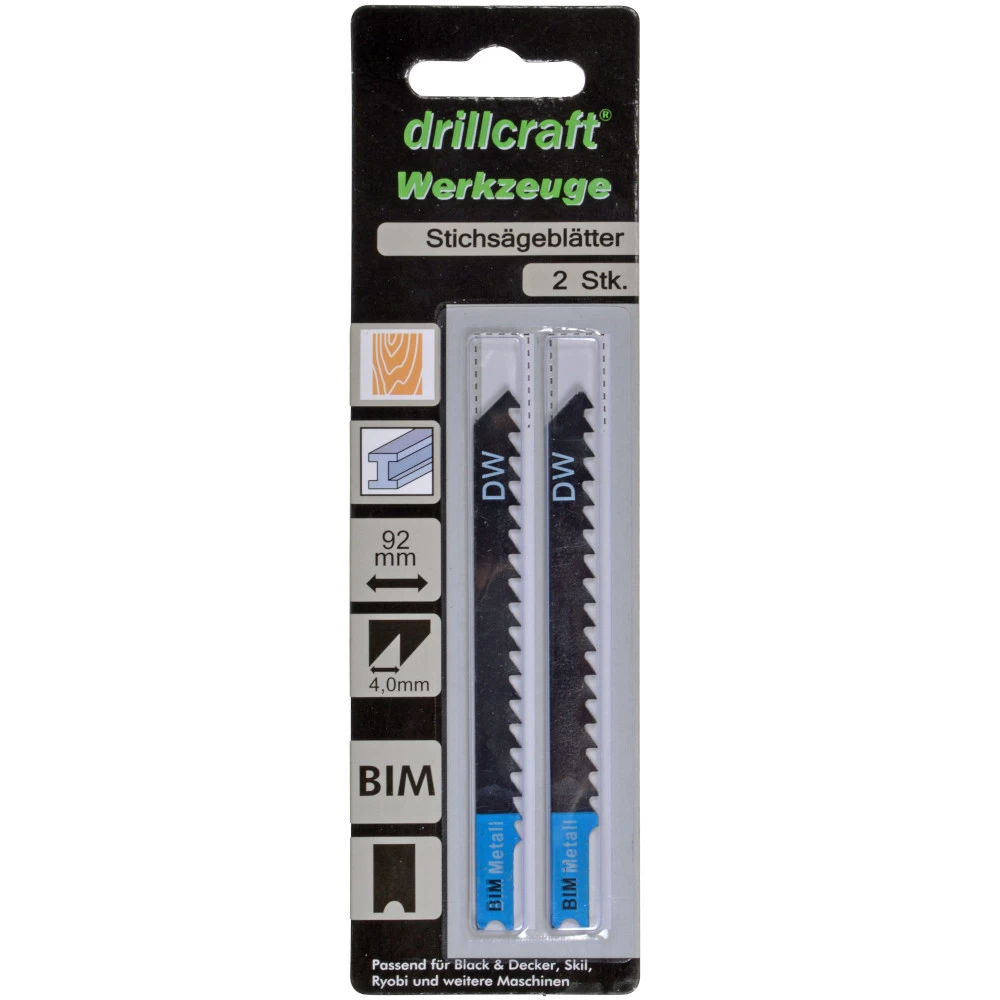Stichsägeblatt 2 Stück 17 Zahn 92 X 4,0 Mm U-Aufnahme BIM 4 Stichsägeblatt 2 Stück 17 Zahn 92 X 4,0 Mm U-Aufnahme BIM – Bild 2