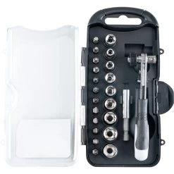 Bits-Steckschlüssel-Winkelschrauber-Set, 22-teilig