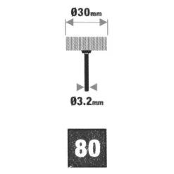Fächerschleifer Ø30mm K80 Aufnahme Ø3,2mm Lamellenschleifer Fächerschleifscheibe -Home Tool Store 2QO5IipOdAkbu2o 1280x1280