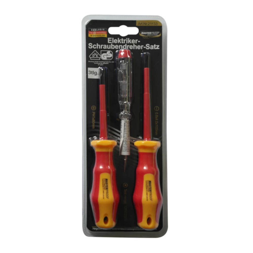 VDE Elektriker-Schraubendreher-Satz 3-teilig 4 VDE Elektriker-Schraubendreher-Satz 3-teilig – Bild 2
