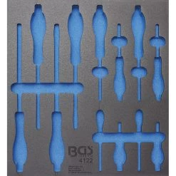 BGS Werkstattwageneinlage 2/3 Leer Für 12-teiligen Schraubendreher-Satz