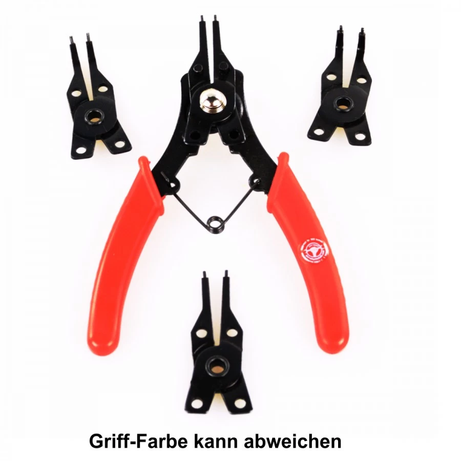 Sicherungsringzangen Set 5tlg. 160mm Sprengringzange Seegeringzange Zange 3 Sicherungsringzangen Set 5tlg. 160mm Sprengringzange Seegeringzange Zange
