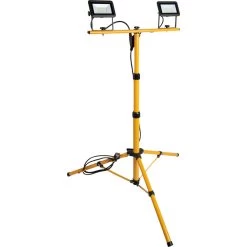 Meister LED-Flutlichtstrahler Tragbar Auf Teleskopstativ 2 X 20 W