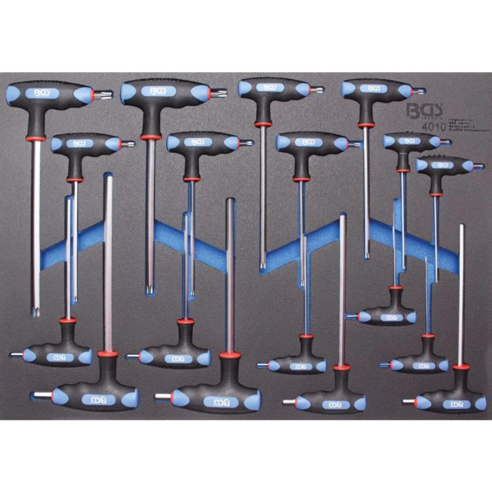 BGS Werkstattwageneinlage 3/3 Mit 18-teiligen T-Griff Schraubendreher-Satz 3 BGS Werkstattwageneinlage 3/3 Mit 18-teiligen T-Griff Schraubendreher-Satz