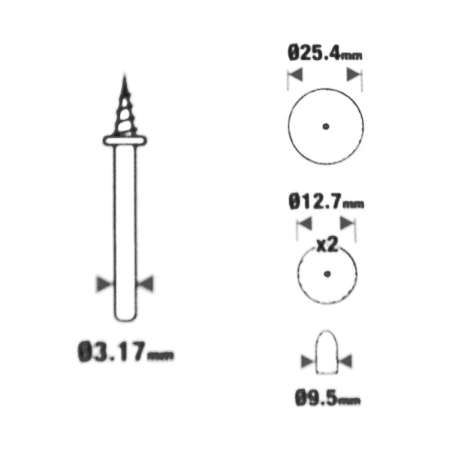 Polierscheiben Set 5tlg. Filz Inklusive Aufnahmedorn Polierspitze Polierrad 4 Polierscheiben Set 5tlg. Filz Inklusive Aufnahmedorn Polierspitze Polierrad – Bild 2