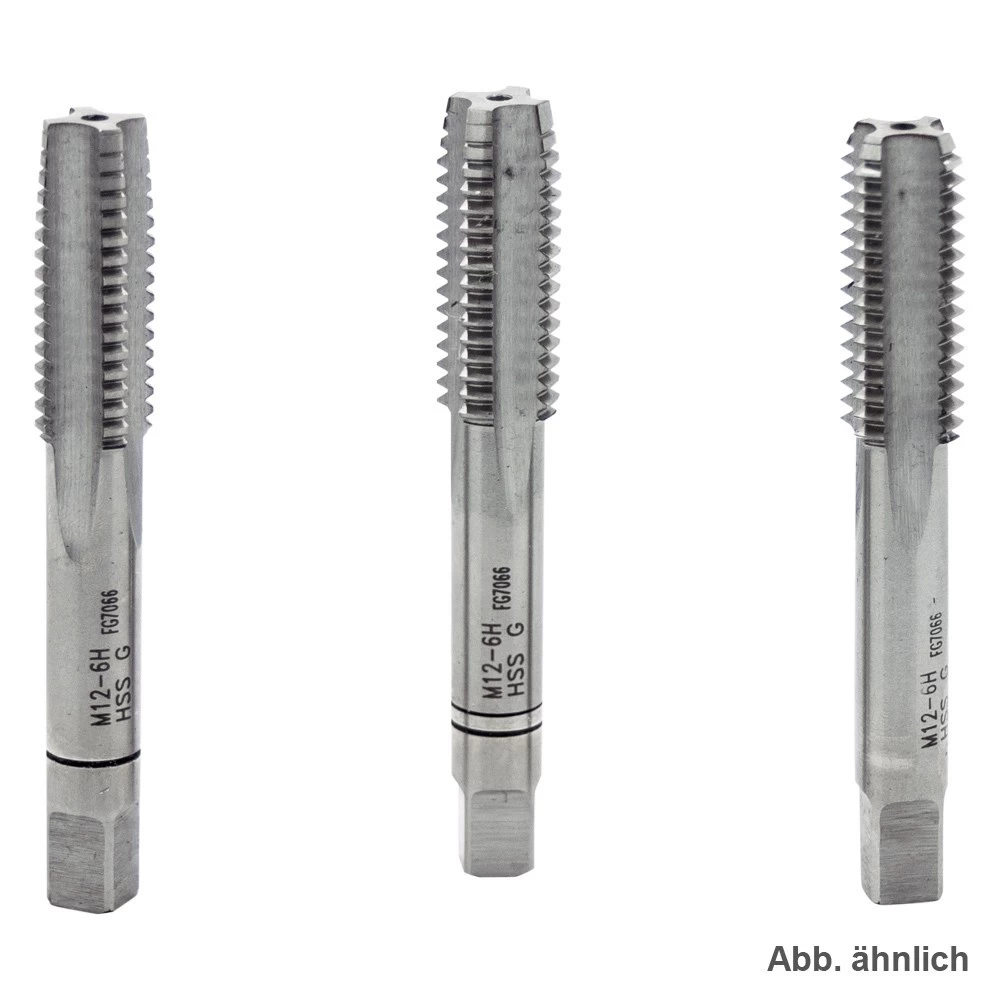 Hand-Gewindebohrersatz M6 3-teilig 3 Hand-Gewindebohrersatz M6 3-teilig