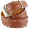 Herren Gürtel Länge 115-135 Cm Hellbraun