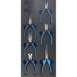 BGS Werkstattwageneinlage 1/3 Mit 6-teiligen Mit Präzisions-Minizangen-Satz