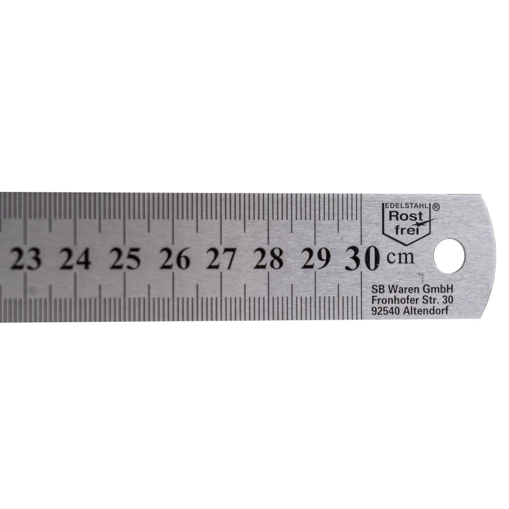 Lineal 30 Cm Aus Rostfreiem Edelstahl 4 Lineal 30 Cm Aus Rostfreiem Edelstahl – Bild 2