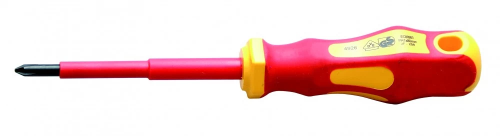 VDE-Kreuzschlitz-Schraubendreher PH 1x80 Mm 3 VDE-Kreuzschlitz-Schraubendreher PH 1x80 Mm