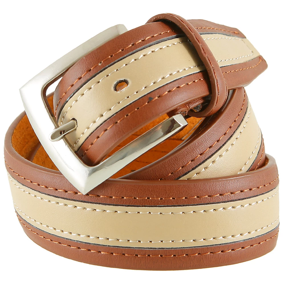 Herren Gürtel Länge 115-135 Cm Hellbraun-weiß 3 Herren Gürtel Länge 115-135 Cm Hellbraun-weiß