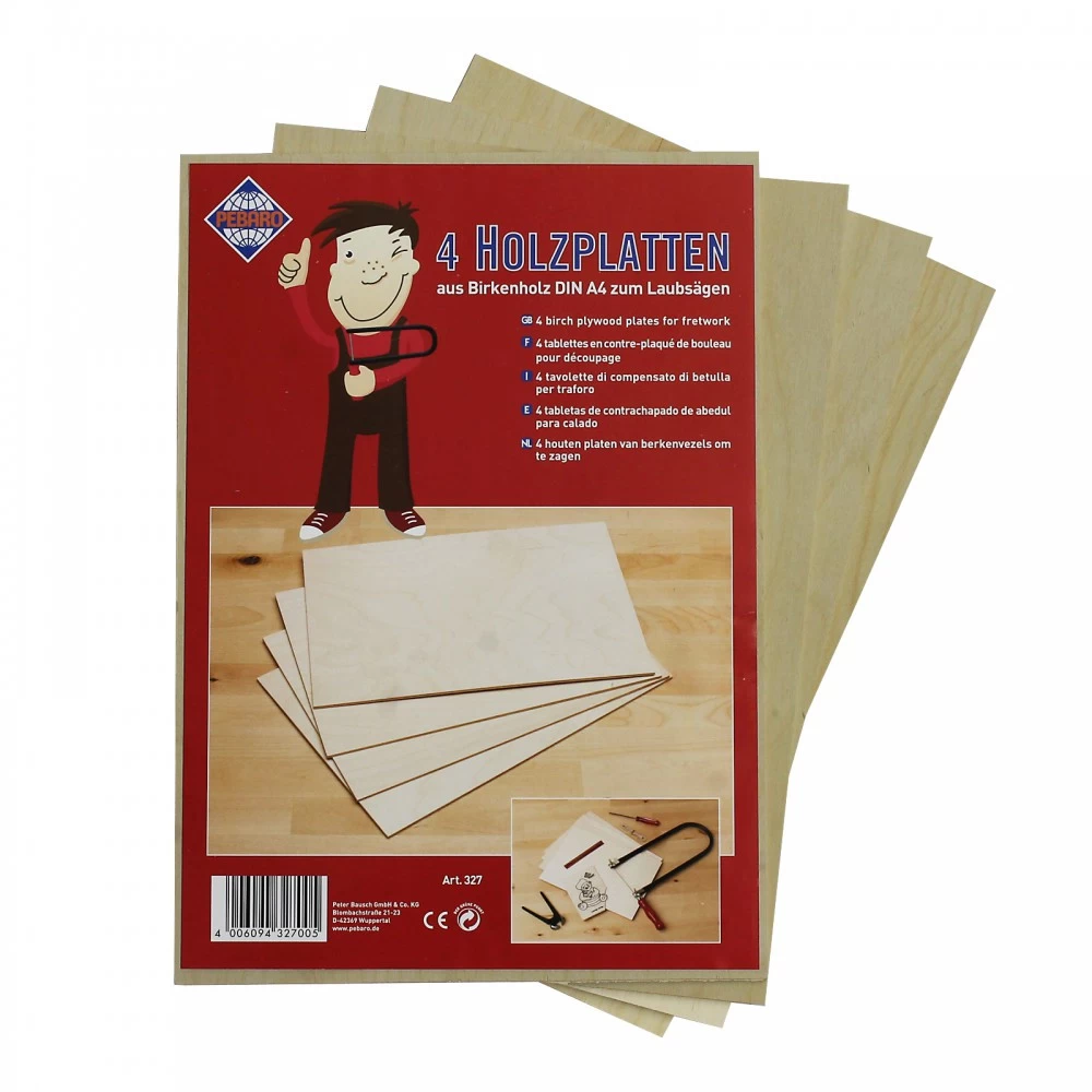 Birkensperrholz Platte 3mm 4 Stück 3 Birkensperrholz Platte 3mm 4 Stück